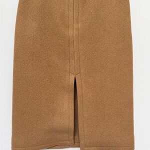 Dries Van Noten Tan Pencil Skirt
